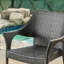 Gris Pe 4 - Chaise pour les repas en plein air et la détente de style moderne, en fer, empilable, facile à nettoyer, avec fauteuil empilable Mirage Garden