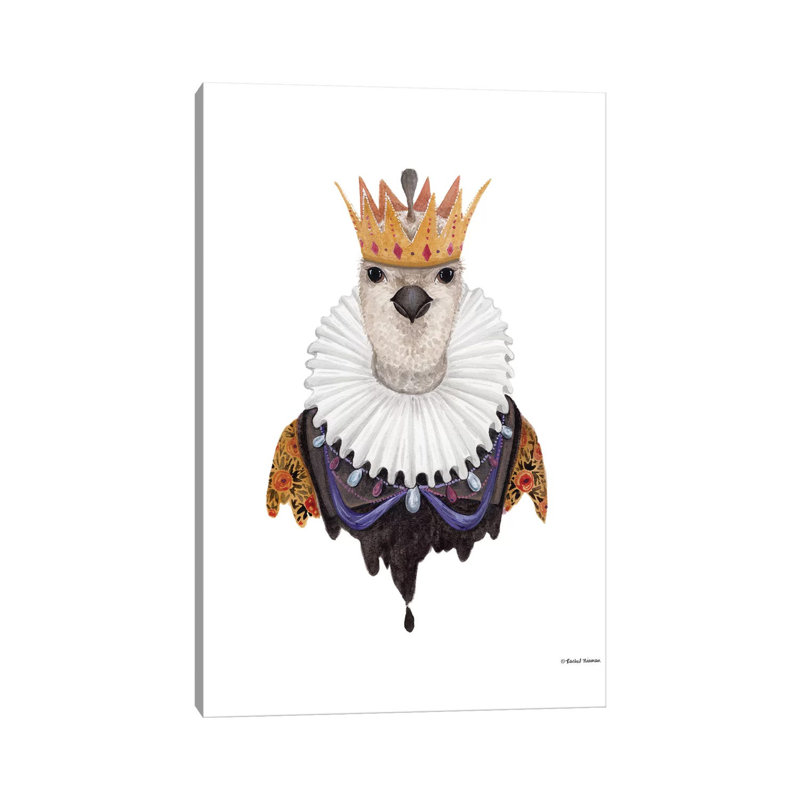 Quail Queen by Rachel Nieman - Gallery-Wrapped Canvas Giclée on Canvas, Canvas, 20.32 cm H x 30.48 cm W