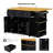 Large Kitchen Island With Rubber Wood Drop Leaf - Embossed Texture Rolling Kitchen Cart On 5 Wheels With Ample Storage-748703030