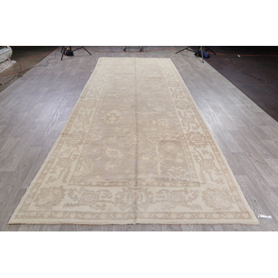 Hults One-of-a-Kind 5'11" X 16'8" New Age Runner Wool Area Rug in Brown