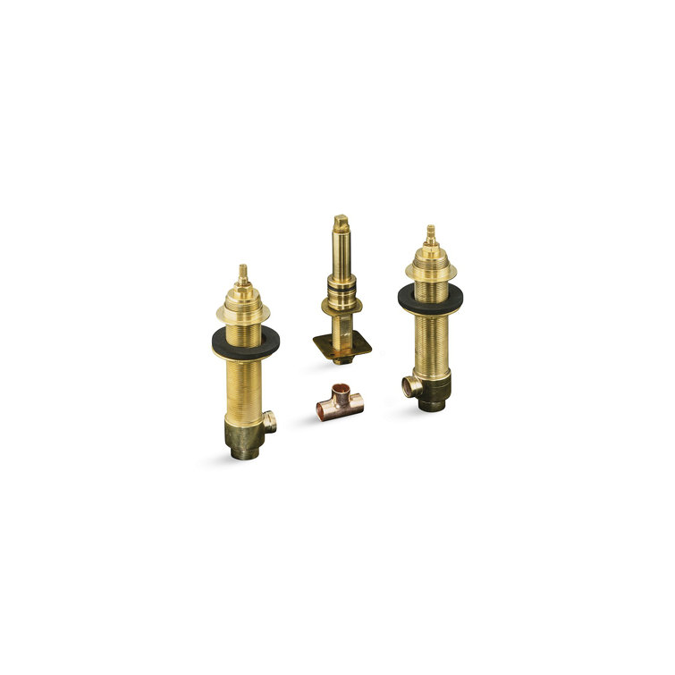 Kallista Foundations Deck-Mount Bath Set 3/4" Ceramic High-Flow Valve System