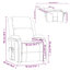 Fauteuil de massage Vidaxl en similicuir noir