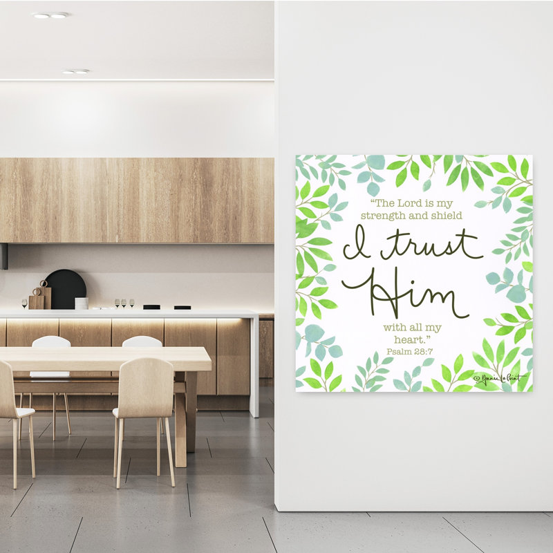 «I Trust him», art contemporain abstrait, H 48 po x l 48 po