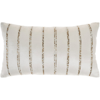 AZ217-012021 Sequined Cotton Blend;Viscose Throw Pillow