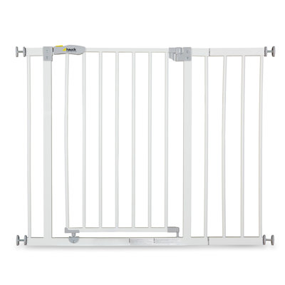 Barrière de sécurité pour bébé ajustée avec extension 8 po hauck Open N Stop de hauck, blanc