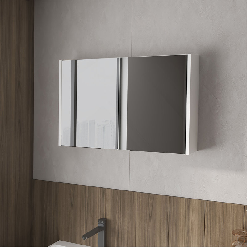 Pharmacie avec miroirs inclus et 2 portes, Blanc