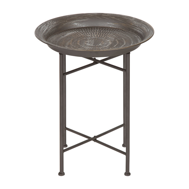 Kuehl Tray Top End Table, Pewter