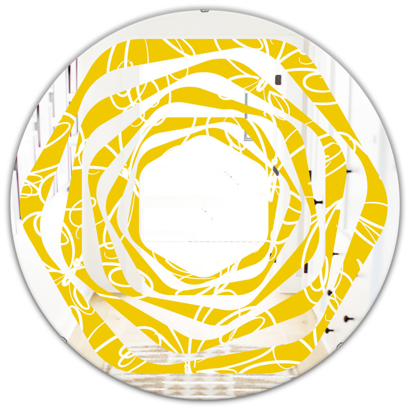 Miroir mural Whirl Butterflies, 23,6 po x 23,6 po