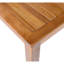 Ensemble de table de salle à manger en bois pour patio de 5 pièces, table rectangulaire d'extérieur de L 67 po avec 4 chaises en rotin-837800036