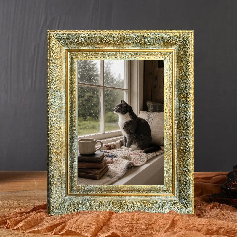 Cadre photo décoratif antique 3 pièces 5 "x 7" doré antique, Antique Gold, 3, 5" W x 7" H