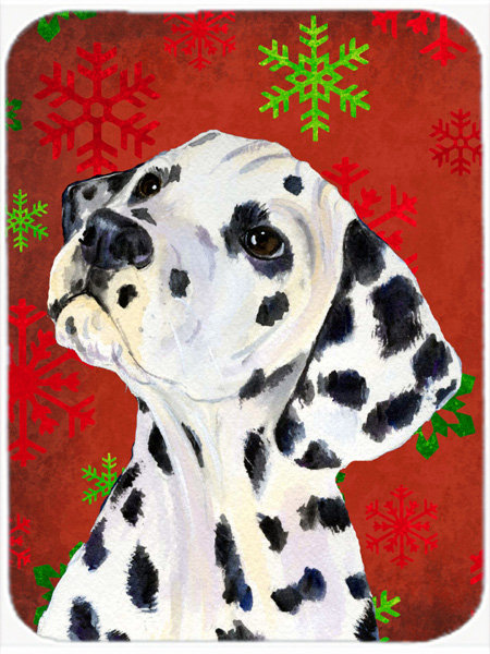 Planche à découper en verre dalmatiene allée de vacances Ashlynn, Rouge / Vert