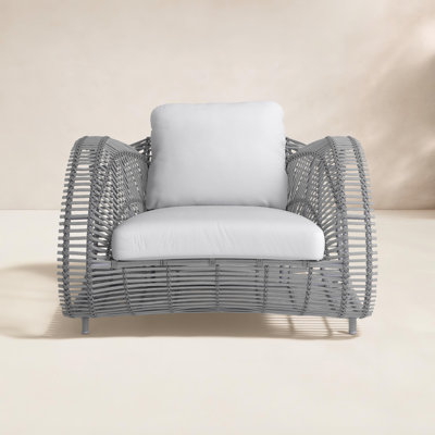 Chaise de patio avec coussins Dochi