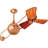 44" Aeriela 3 - Blade Dual Ceiling Fan with Wall Control-1461446392-1461446343