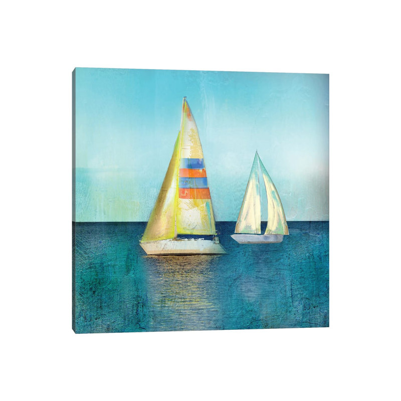 Colour Tint Breeze - Painting on Canvas, 30.48 cm H x 30.48 cm W, Wrapped Canvas