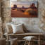 Toile «A Breathtake Desert Landscape At Sunset», art mural majestueux avec buttes de grès et art texturé sur toile Mesas-1565465719