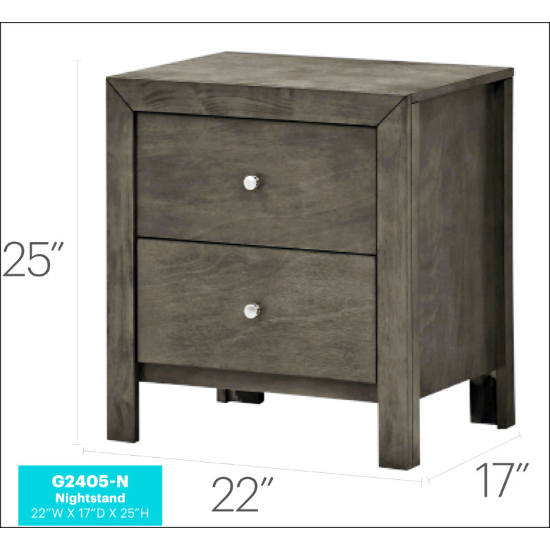 Table de chevet transitionnelle Chic Chic