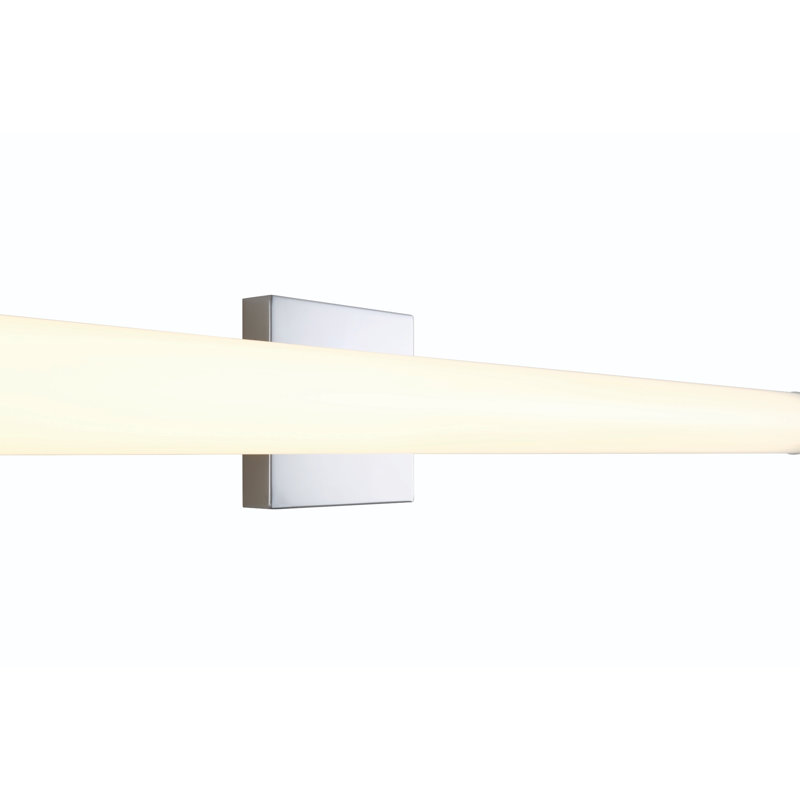 Éclairage pour meuble-lavabo rond 27W Stepridge, H 2,5 po x l 48 po x P 2,5 po, Chrome chrome