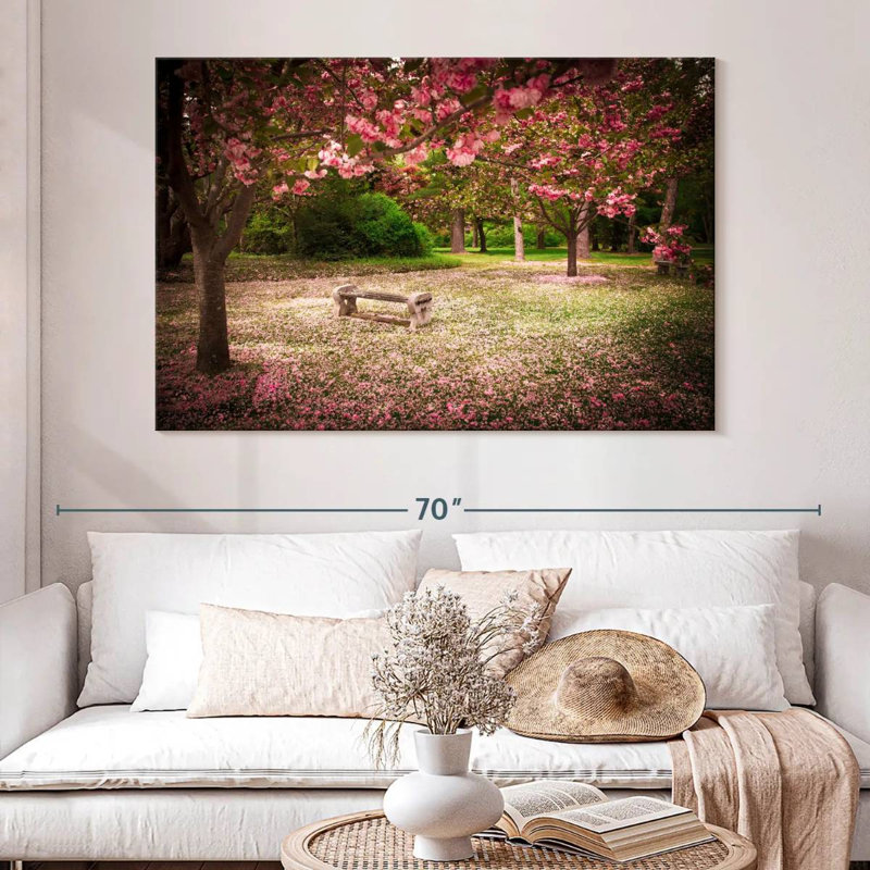 Banc de jardin Harnek Cherry Blossoms, H 34 po x l 51 po