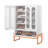 Modern Minimalist Coffee Table with LED Lighting and Ample Storage, Perfect for Contemporary Living Spaces.-448484411