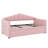 Twin Size Upholstered Daybed With Pop Up Trundle, Velvet Sofabed Frame With USB Charging Ports And 2 Side Pockets-2083550031