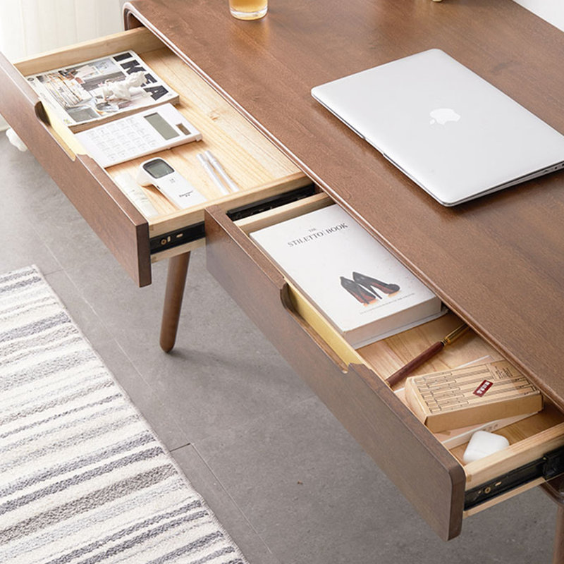 American style double drawer storage desk