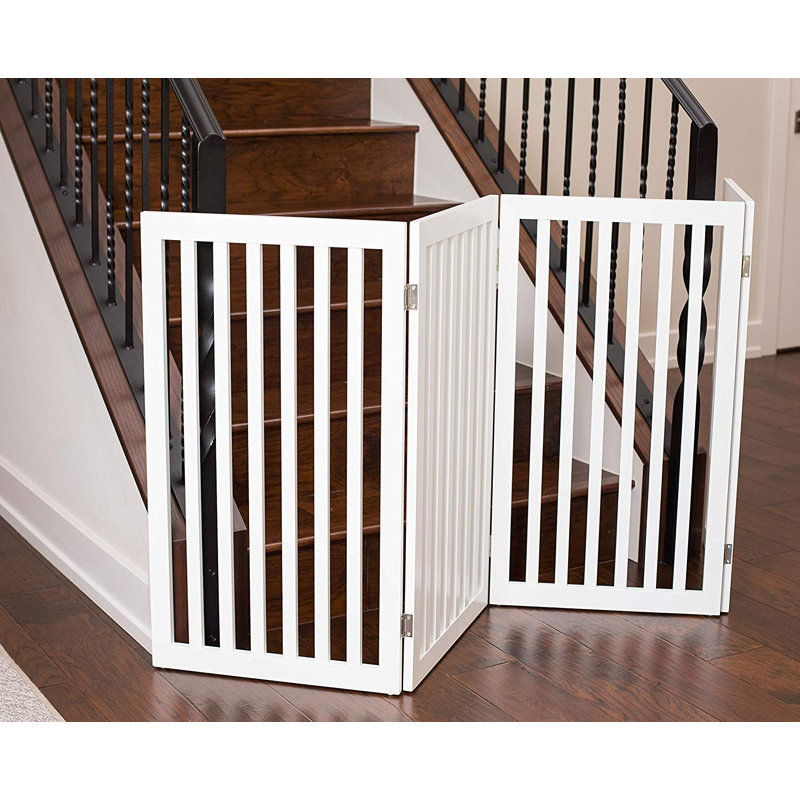 Barrière pour animaux autoportante, Blanc