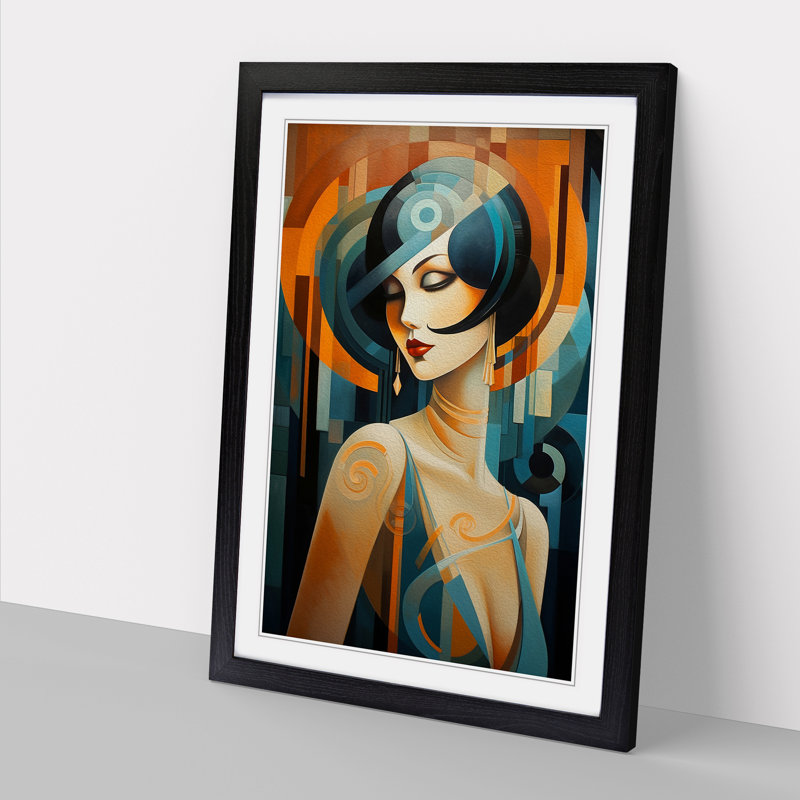 Single Picture Frame Wall Art, 46cm H x 34cm W, Black Framed