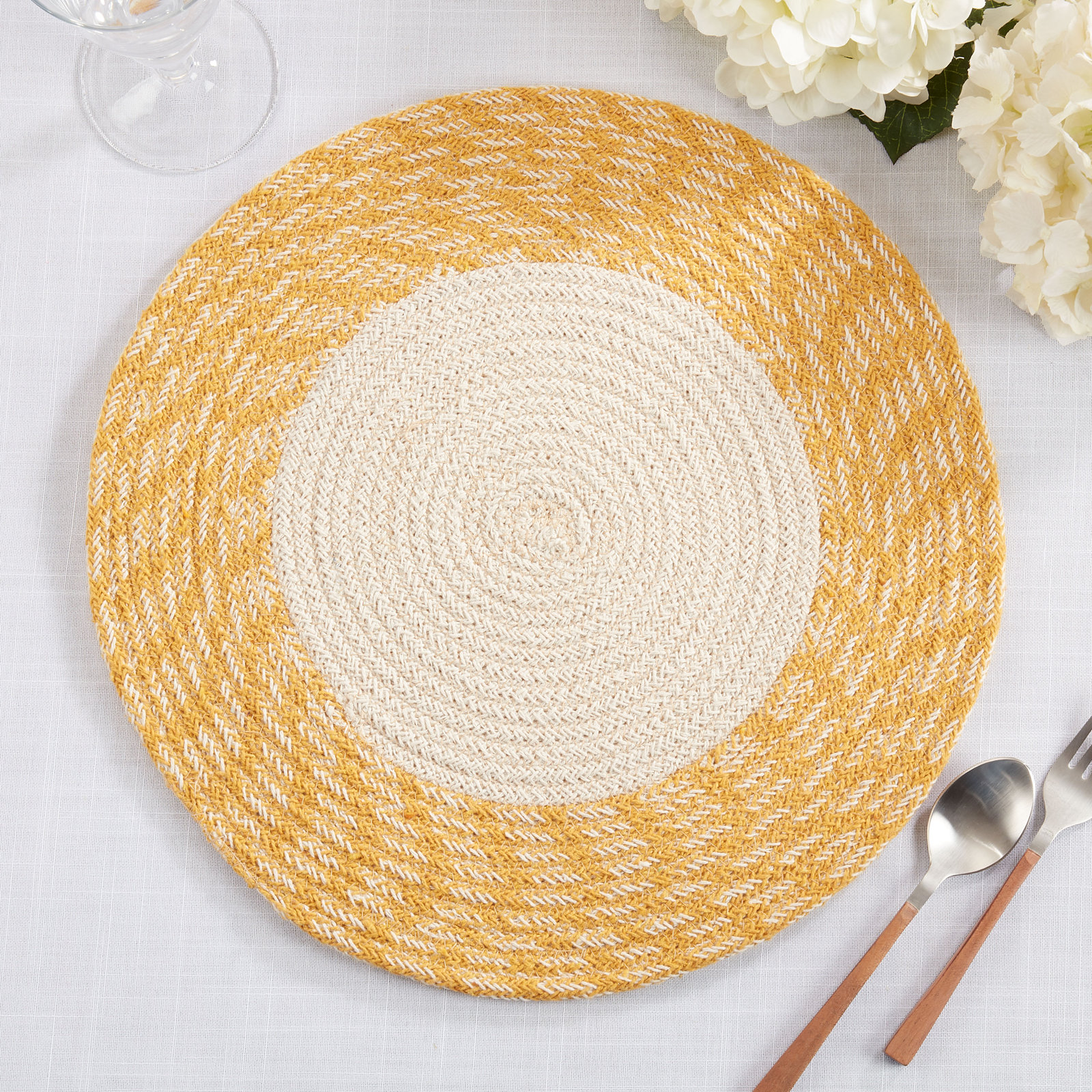 Owens Collection Owens Cotton Placemat, Yellow