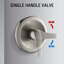 Robinet de baignoire et douche moderne avec valve brute
