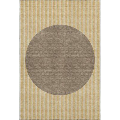 Premium Machine Washable Naglee AMF994 Stripes Rug