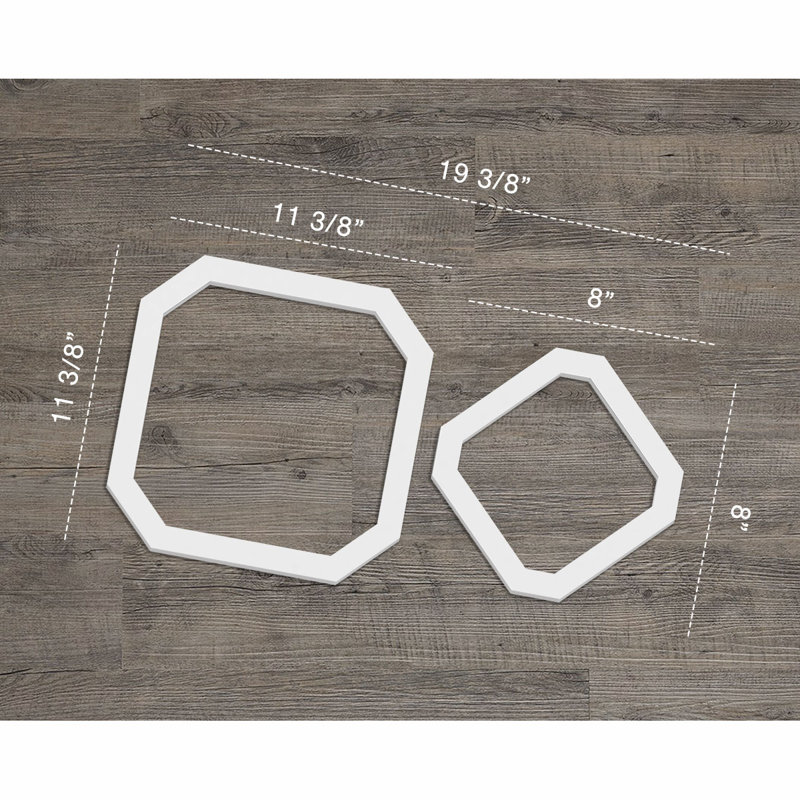 Panneaux muraux décoratifs en PVC de qualité architecturale Lockhart, H 11,375 po x l 19,375 po x P 0,375 po
