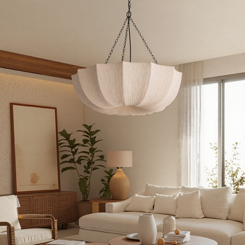 Îlot de cuisine à trois lumières, H 11,02 po x l 31,49 po x P 31,49 po