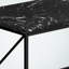 Rupert Black Finish Accent Coffee Table With Black X-Metal Leg, 17.78" H X 40.32" W X 19.84" D