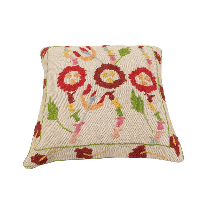 Housse et insert de coussin carré 100% laine