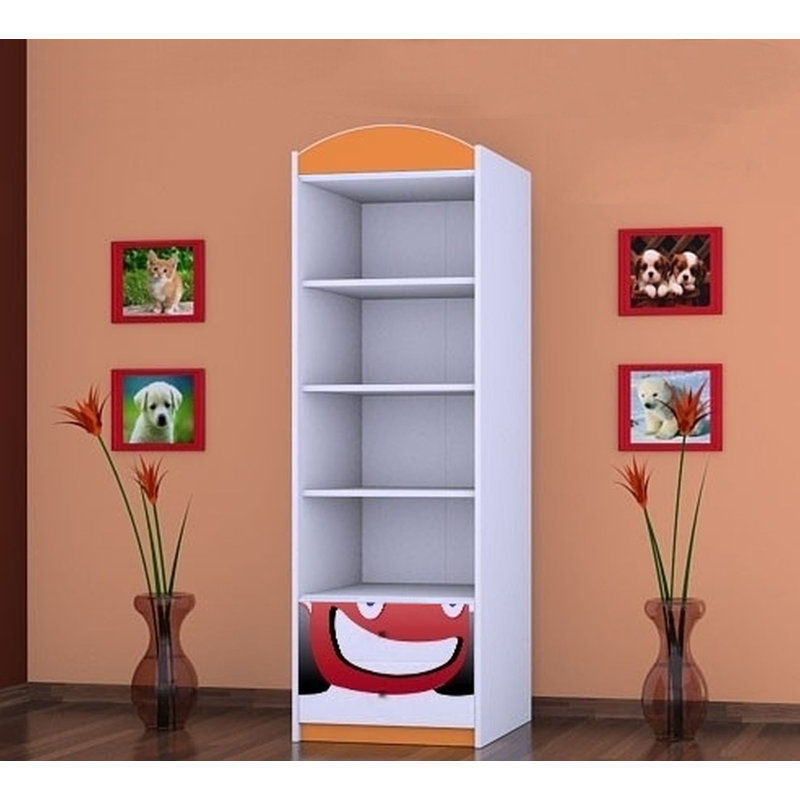 Zev 1 Door Wardrobe, Orange