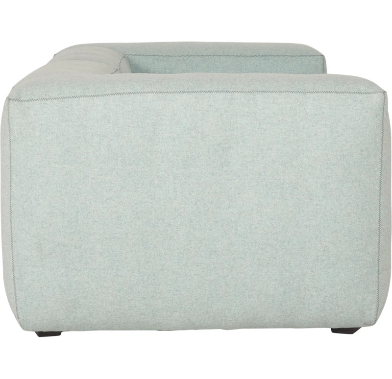 Canapé modulaire rembourré 2 pièces Camoya , Vert/blanc