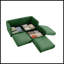 Canapé en chenille 2 places avec repose-pieds-912234537