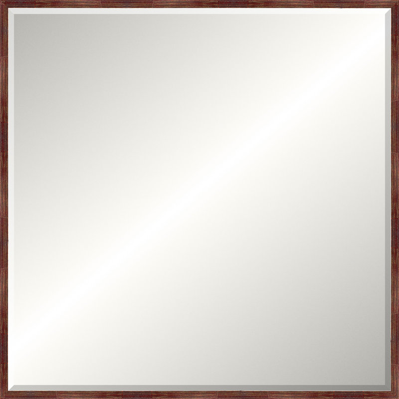 Merlot Modern Luxe Mirror, Large Rectangle