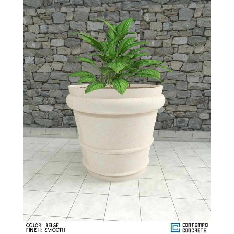 Cora Planter, Smooth Beige