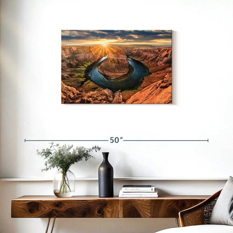 Alvord Horseshoe Bend In Page Arizona, H 20 po x l 30 po