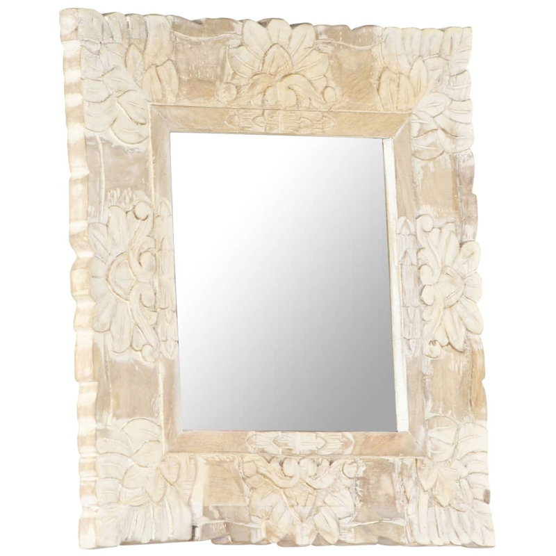 Cunningham Flat Mirror, White