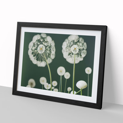 Charming Dandelion Flowers - Framed Print