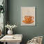 Warm Neutral Coffee Cup Framed Wall Art Prints - Cozy Kitchen Decor for Dining Room-125212166-125212168