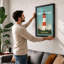 Iconic Lighthouse Retro - Framed Print-2099239685-2099239682
