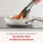 Kitchenaid Hard-Anodized Ceramic Induction Skillet Set, 2-Piece, Porcelain White-1307300341