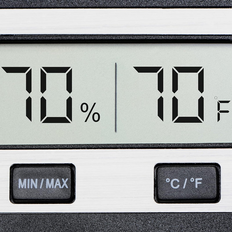 Xikar PuroTemp Rectangular Digital Hygrometer