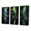 «Waterfall Hidden Oasis», 3 pièces sur toile-2064962144-2064962155