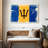 Borges Splattered Barbados Flag-109399163