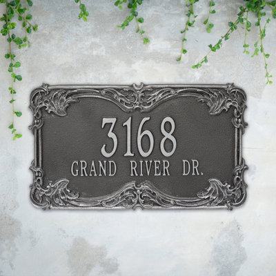 Signature Series 2-Line Wall Address Plaque