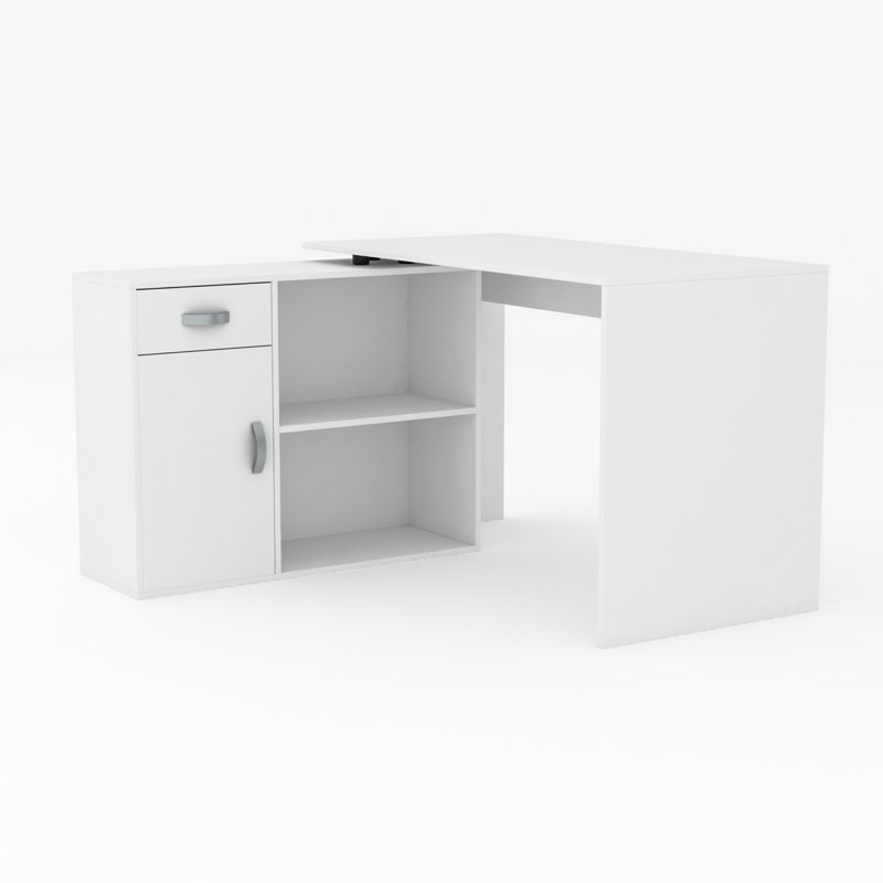 Muskoka L-Shaped Computer Desk, White